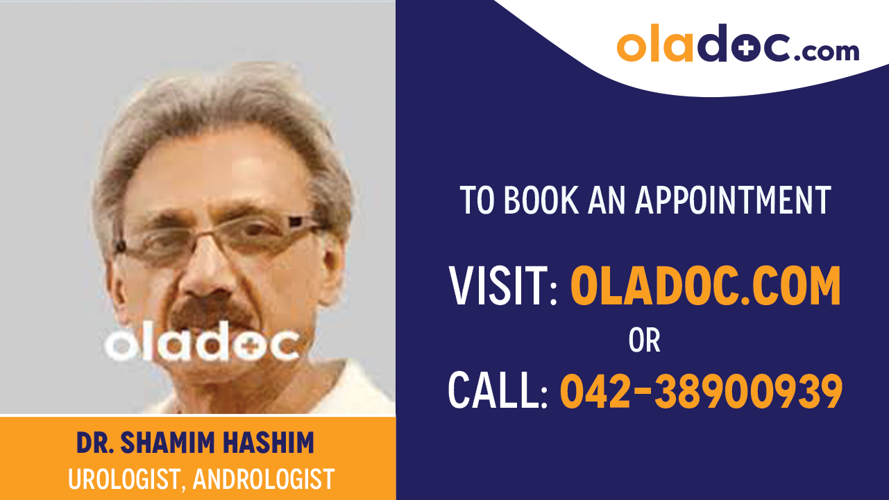 Book appointment with Dr. Shamim Hashim-best  Urologist Lahore